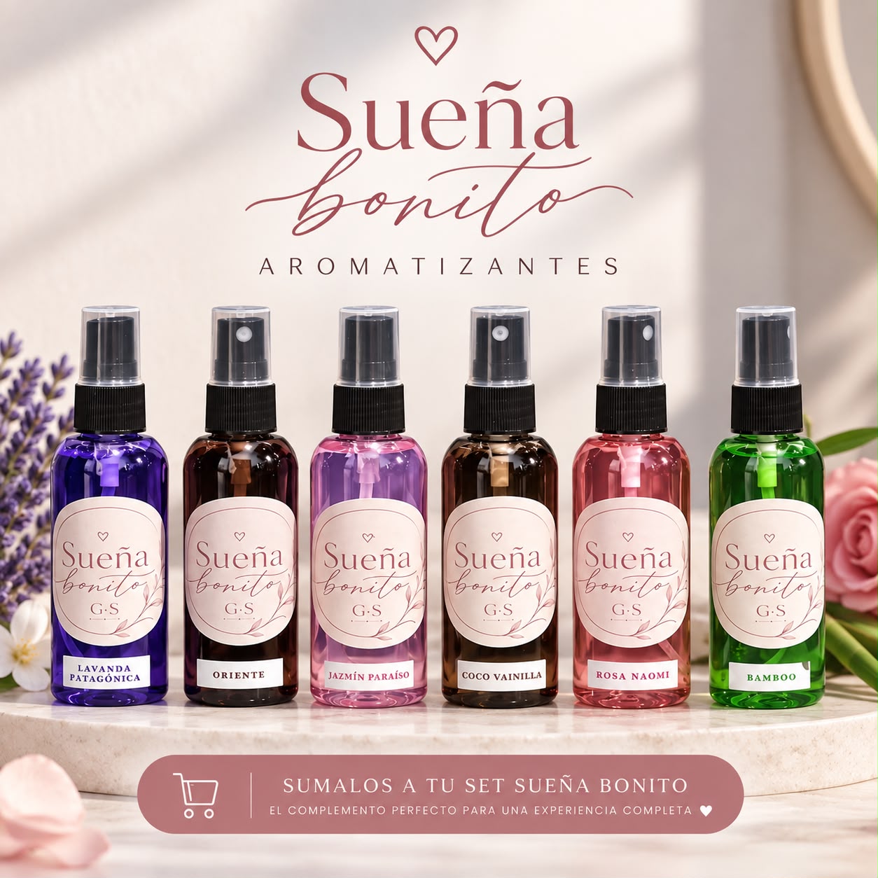 Pijama Aromatizante 60 ml en seda rosa viejo